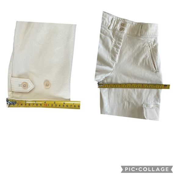 Aritzia Wilfred Free Modern Cargo Pants Off White Button Fly Women’s Size 2 - Picture 14 of 15